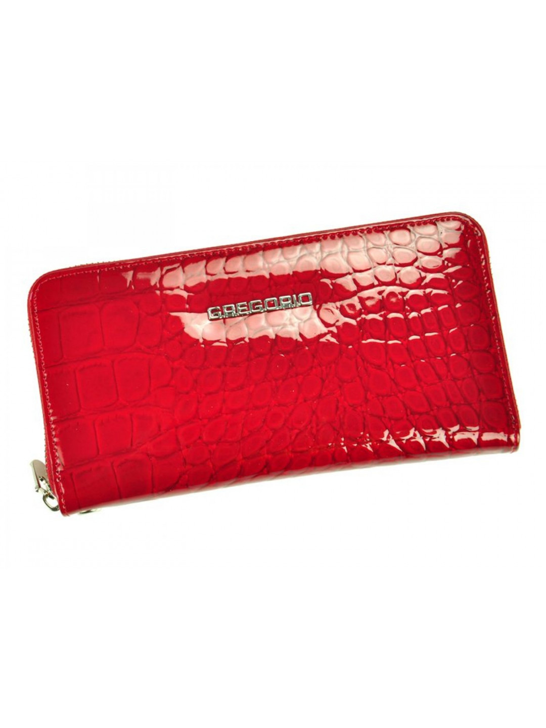 Luxusní dámská kožená peněženka Gregorio berry červená