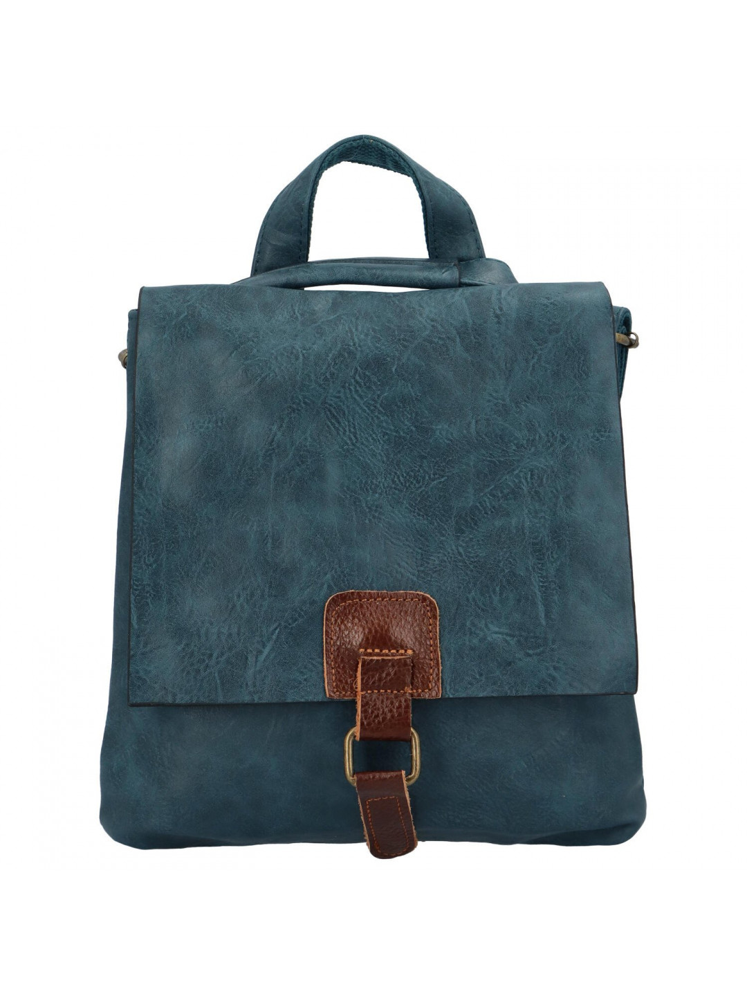 Městský stylový koženkový batoh Enjoy modrá