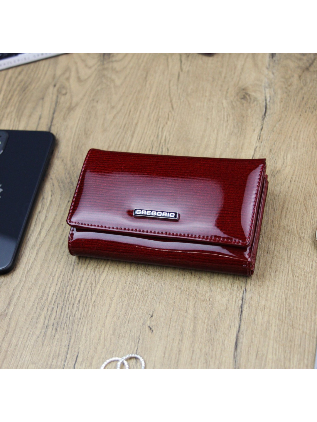 Stylová dámská kožená peněženka Freko červená