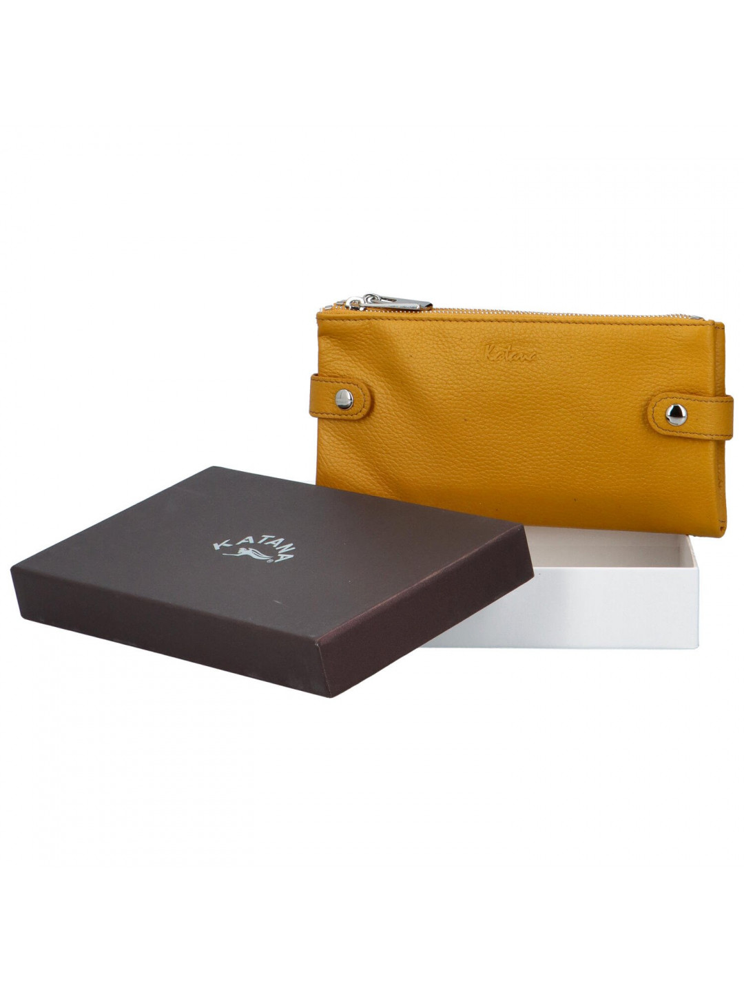 Moderní dámská kožená peněženka Sildano Katana žlutá