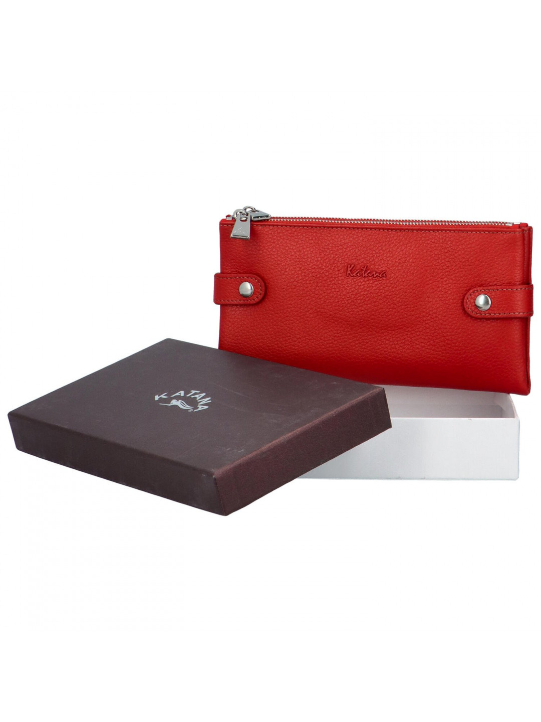 Moderní dámská kožená peněženka Sildano Katana červená