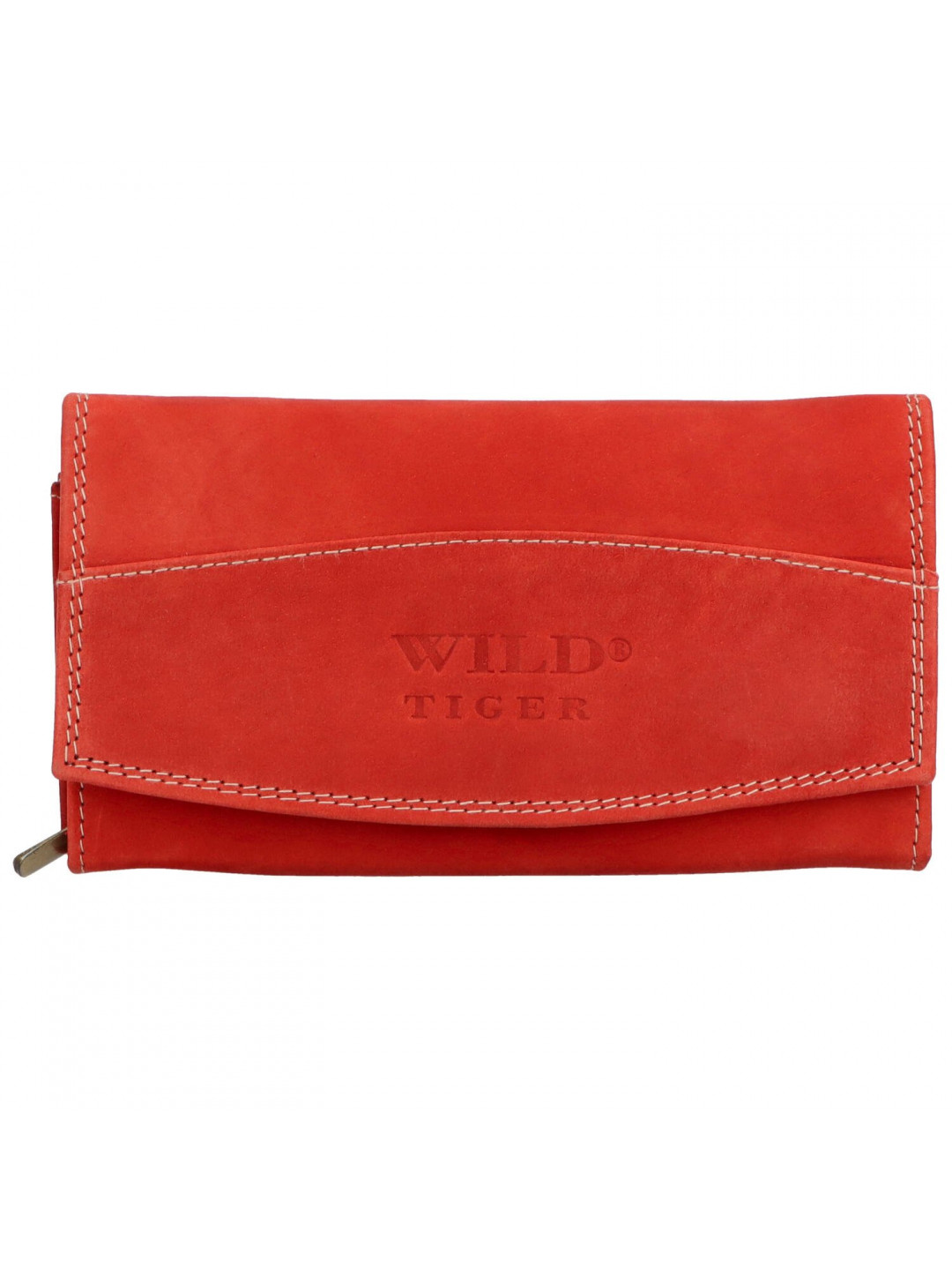 Luxusní dámská kožená peněženka Sikun červená