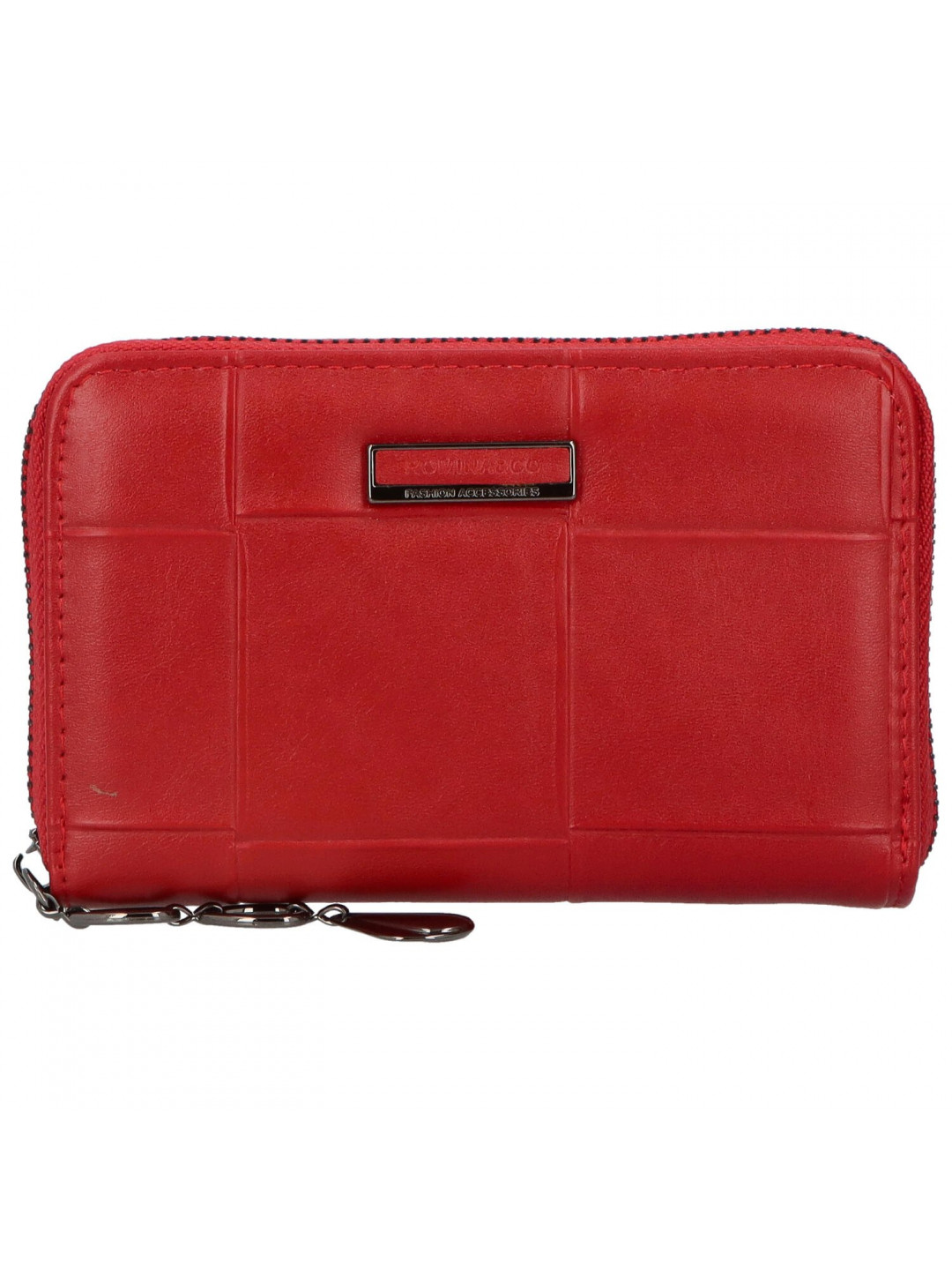 Praktická mladistvá dámská koženková peněženka Manni červená