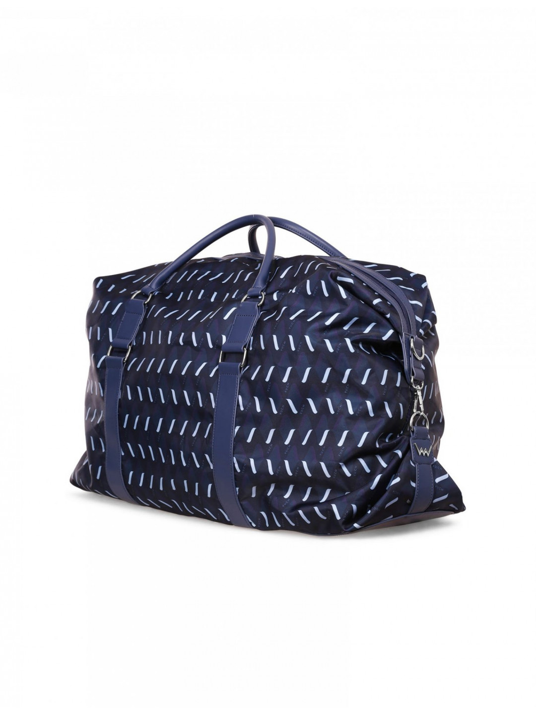 Stylová koženková dámská cestovní taška VUCH Bonaly modrá