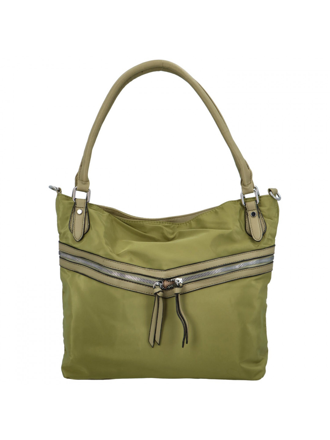 Stylová dámská kombinovaná kabelka Shivali zelená