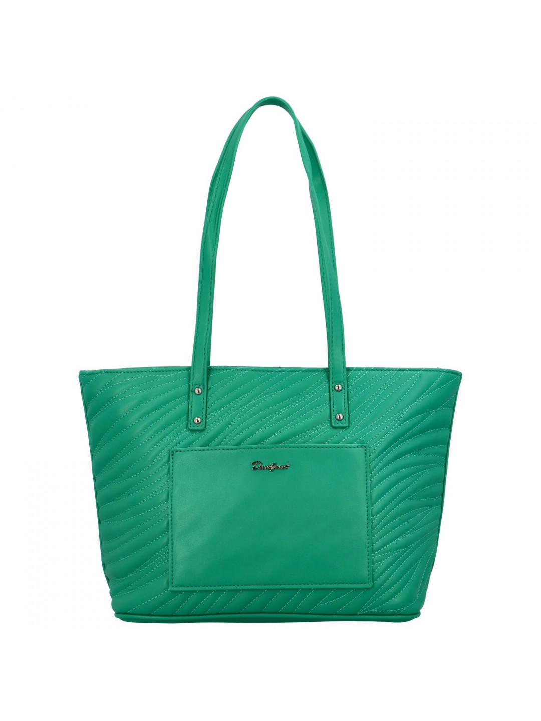 Elegantní dámská koženková kabelka přes rameno Jasna zelená