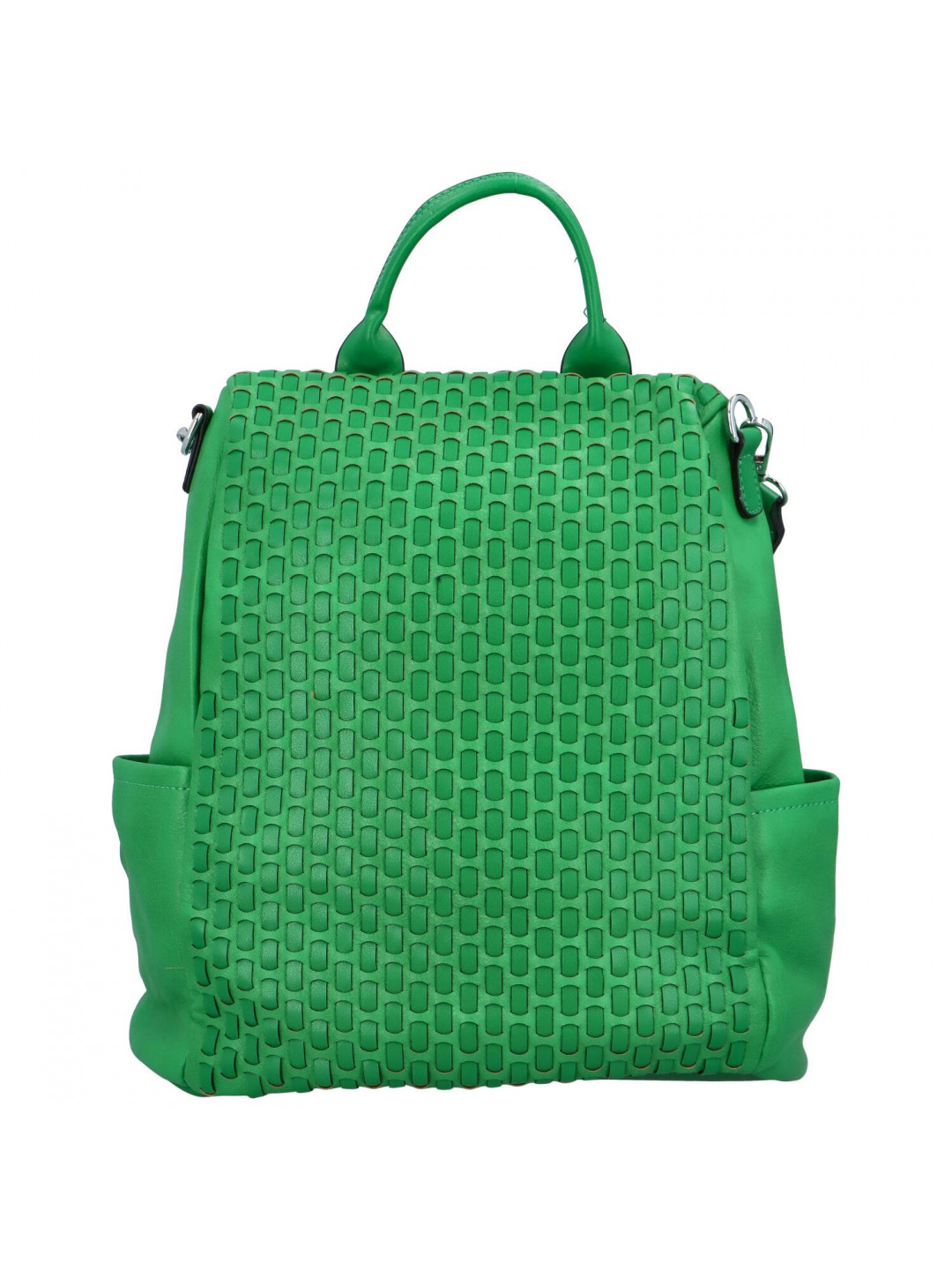 Osobitý dámský koženkový batoh Zita zelená