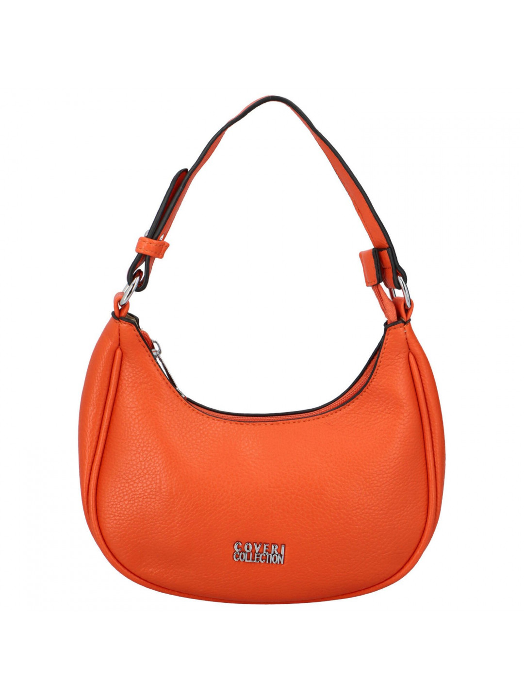 Jednoduchá dámská koženková kabelka přes rameno Alika oranžová