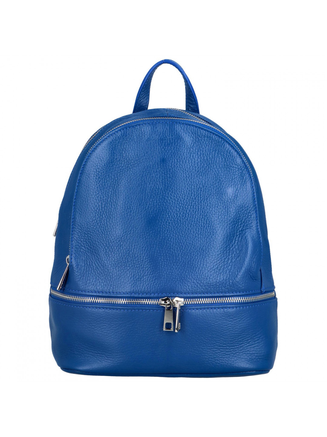 Pohodový dámský kožený batoh Elivo modrá