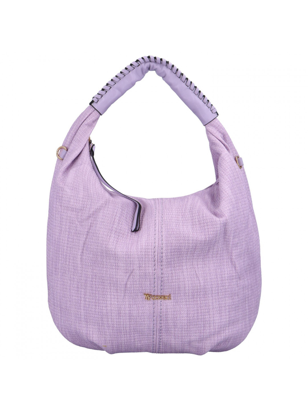 Elegantní dámská koženková kabelka přes rameno Guro fialová