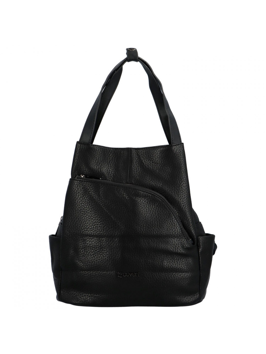 Designový dámský koženkový batůžek taška Armand černá