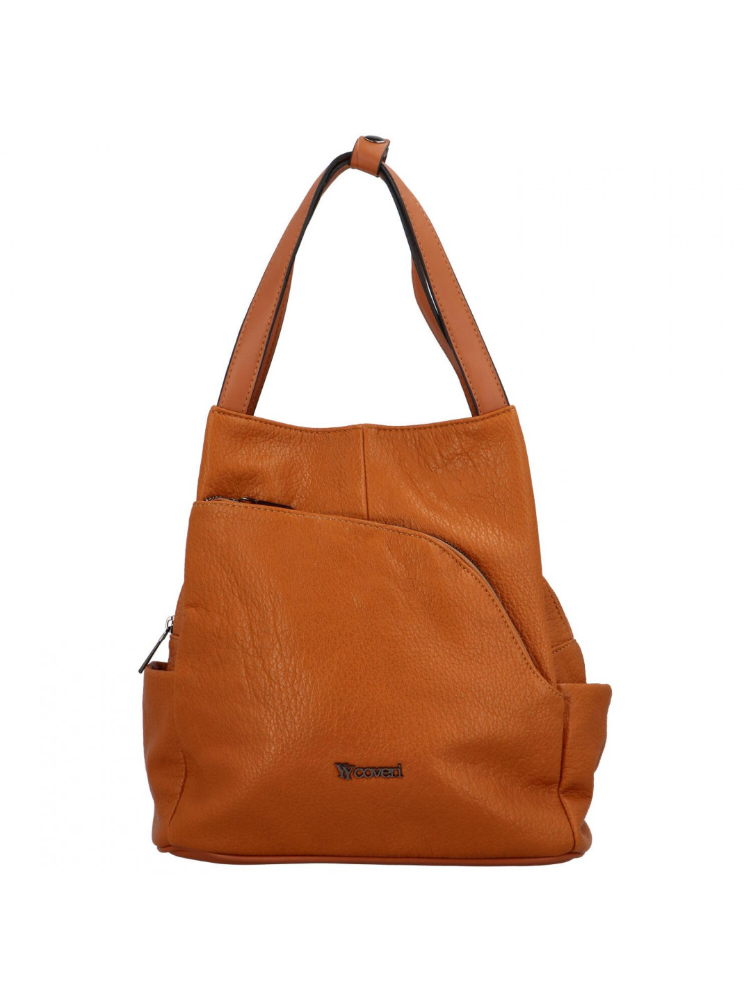 Designový dámský koženkový batůžek taška Armand hnědá