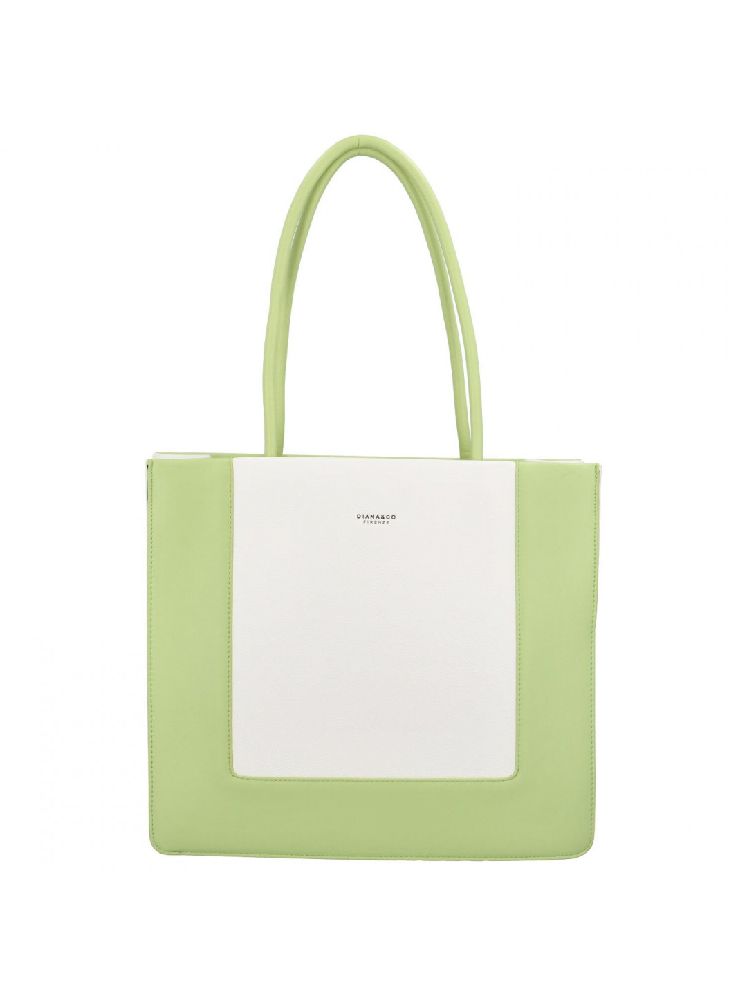 Trendová kabelka přes rameno Tarami bílá – výrazná zelená