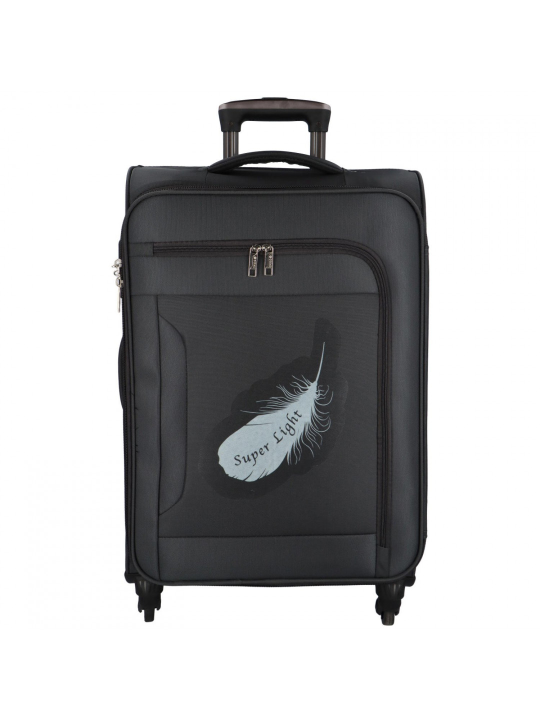 Ultralehký textilní kufr AirPack vel M tmavě šedý