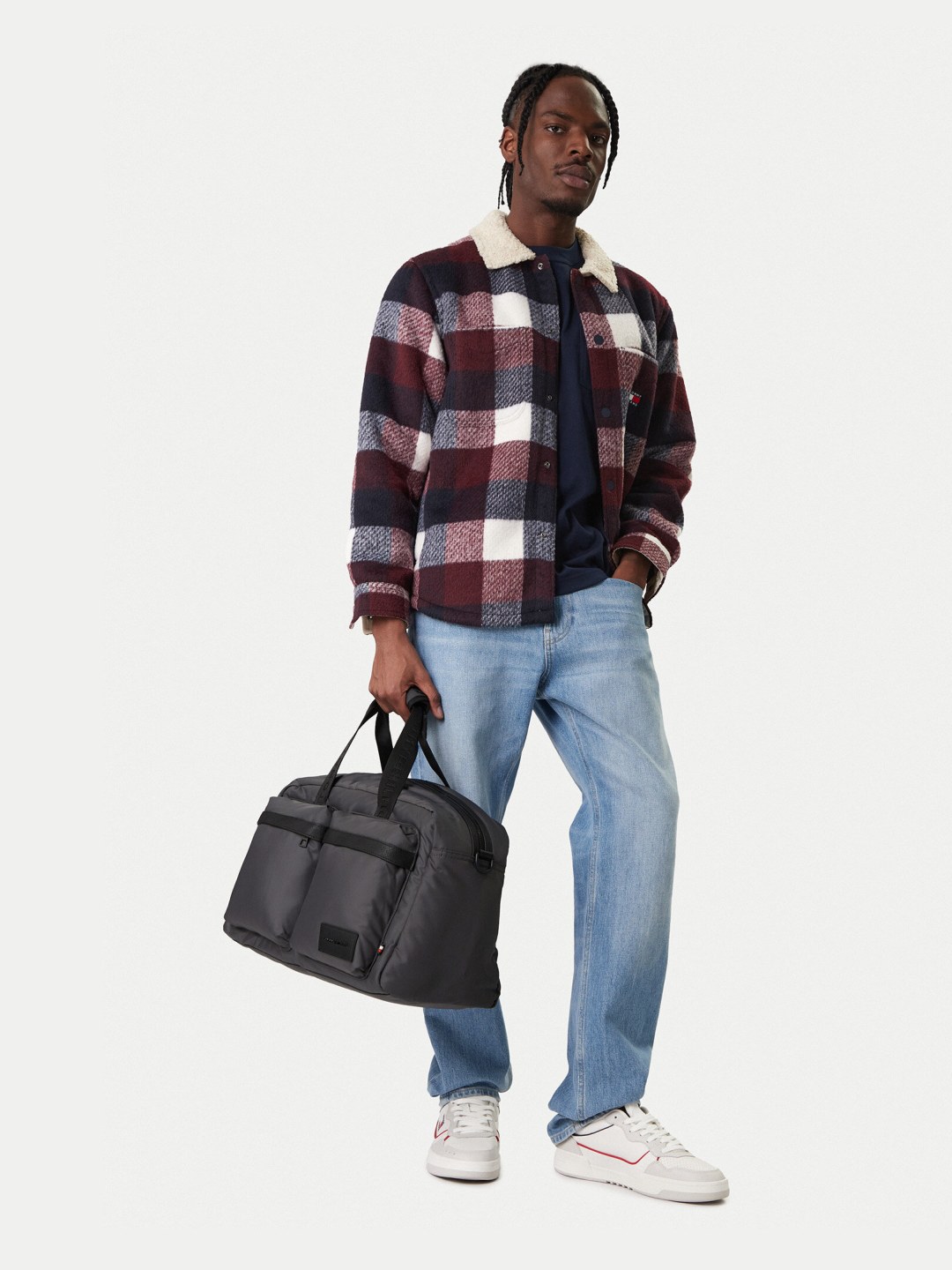 Víkendová taška Tommy Hilfiger Th Repreve Duffle AM0AM14008 Šedá