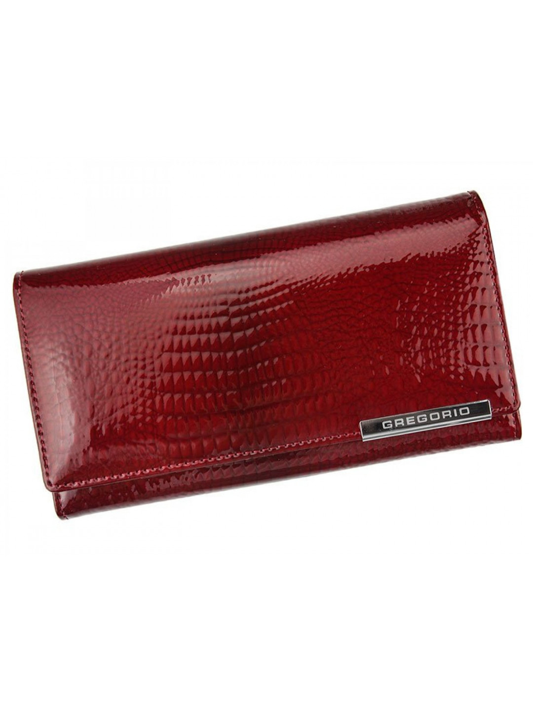 Luxusní dámská kožená peněženka s hadím vzorem Gregorio Sissi červená