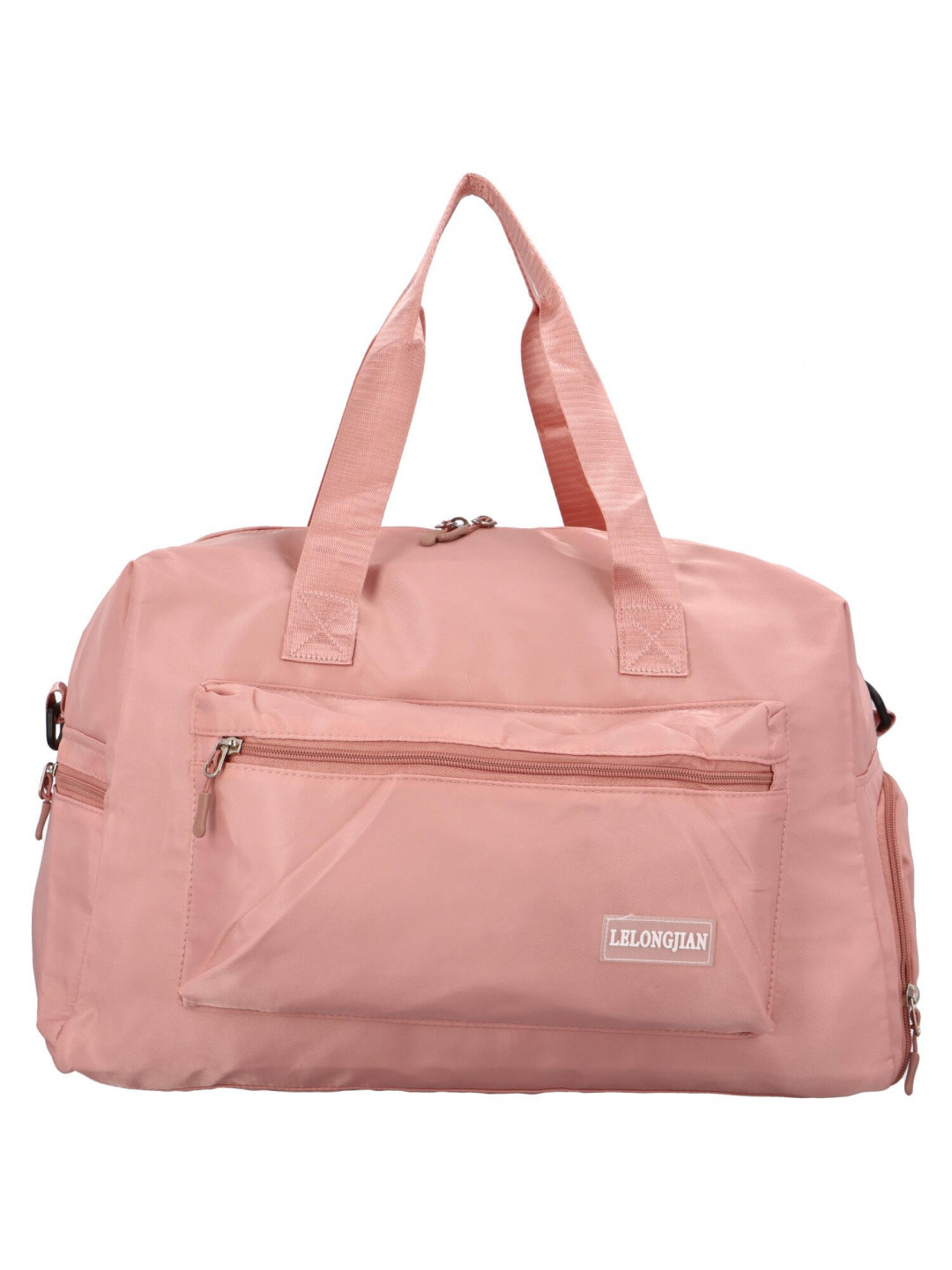 Prostorná dámská cestovní taška Sáre růžová
