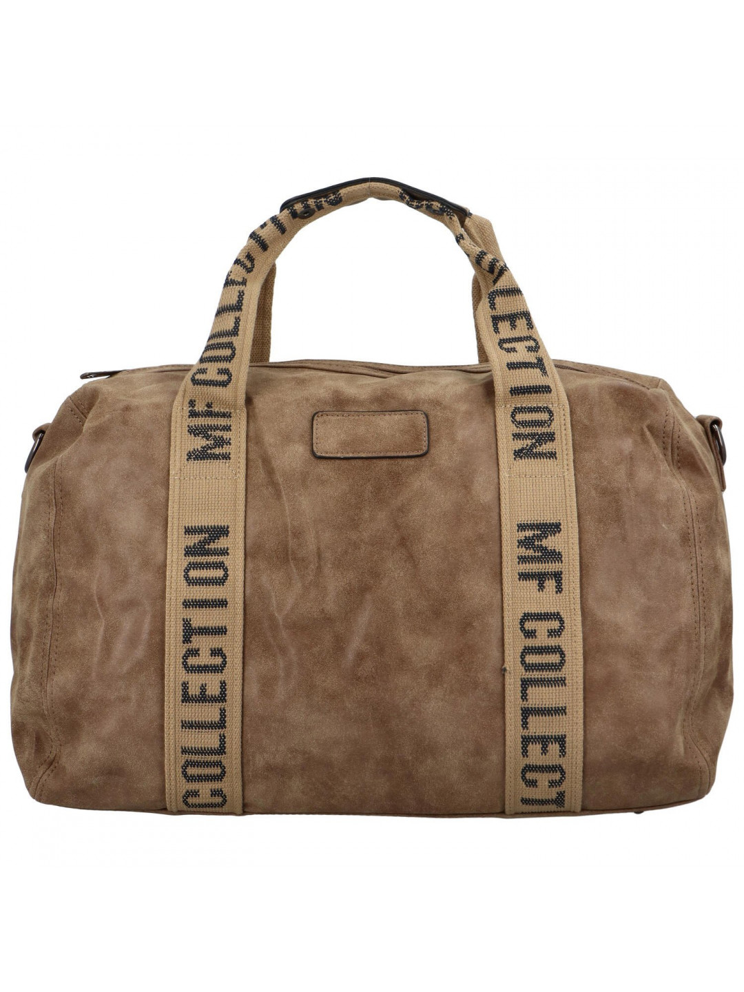 Cestovní dámská koženková kabelka Gita zimní kolekce hnědá