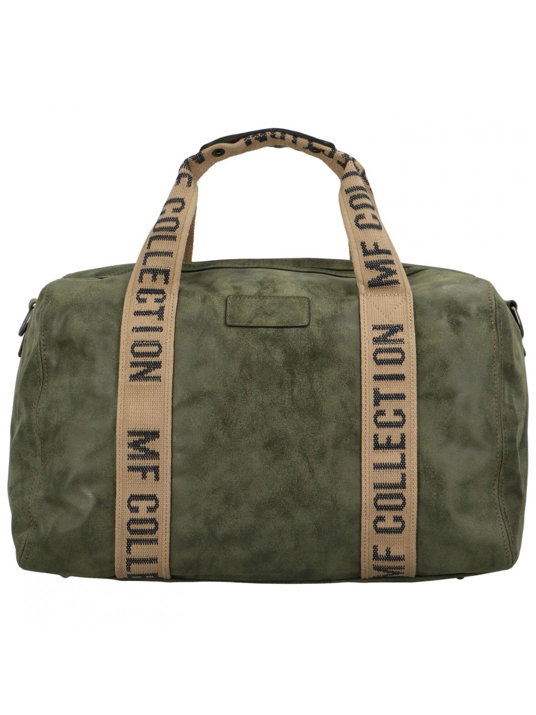 Cestovní dámská koženková kabelka Gita zimní kolekce tmavě zelená