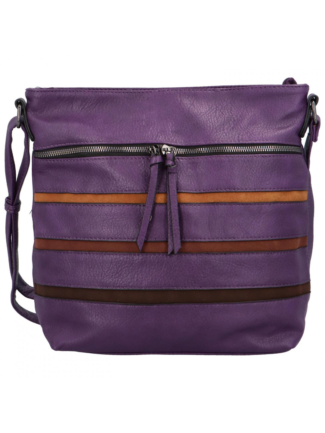 Trendová dámská kabelka přes rameno Calanthe fialová
