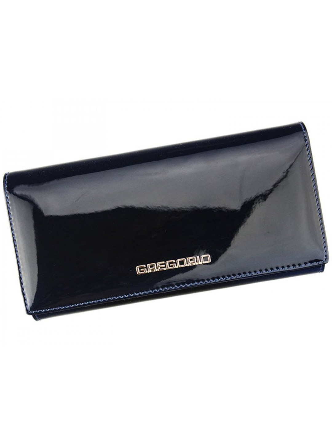 Luxusní velká kožená peněženka Gregorio Serrena tmavě modrá