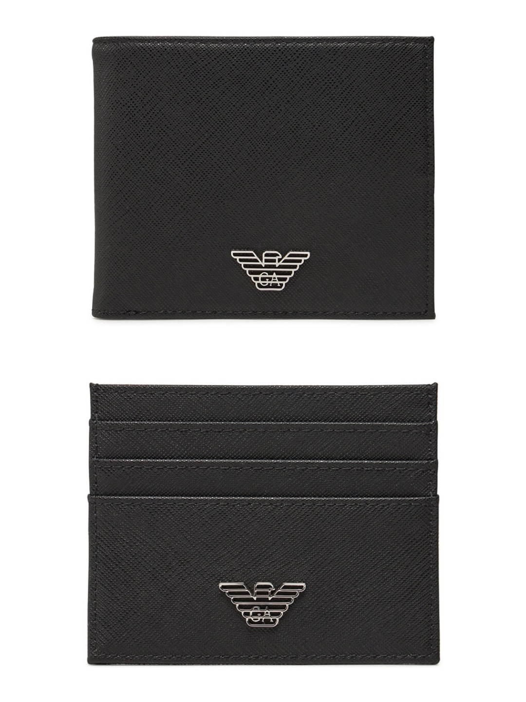 Sada peněženka a pouzdro na karty Emporio Armani Y4R237 Y138E Černá