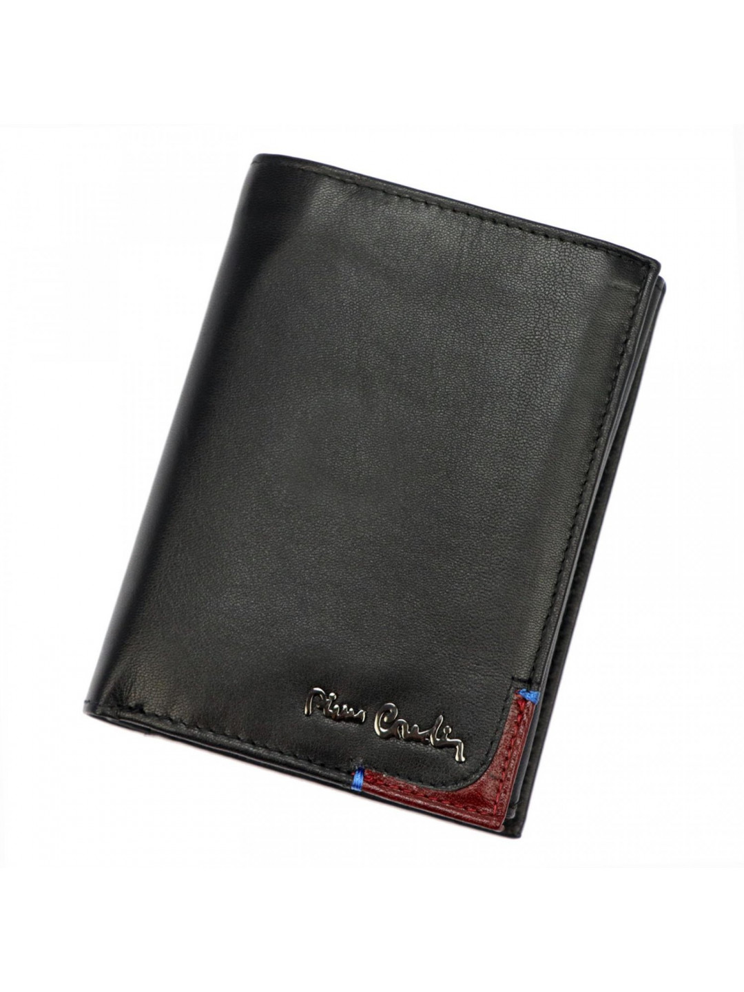 Pánská kožená peněženka na výšku Pierre Cardin Franco černá