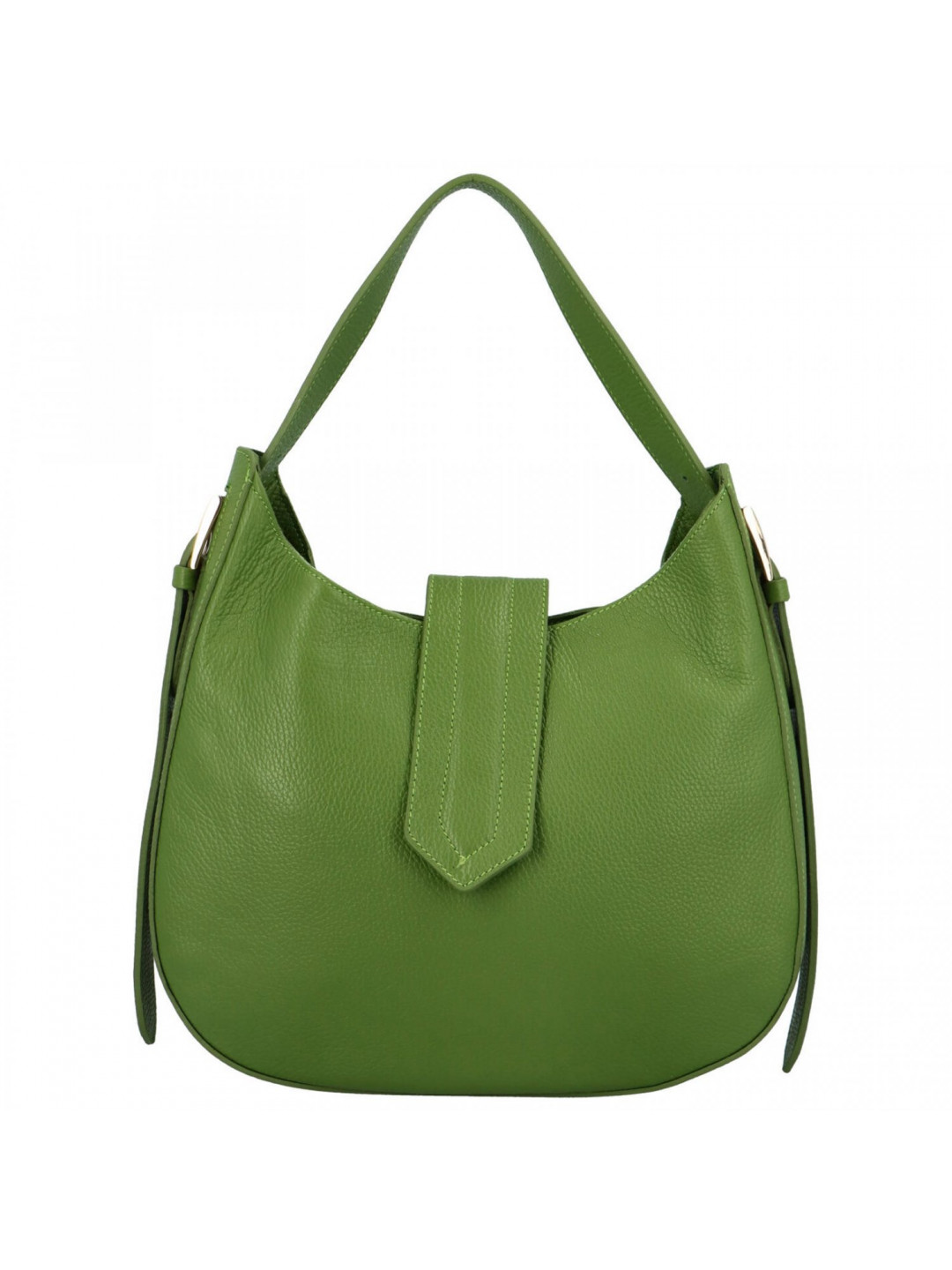 Elegantní dámská kožená kabelka Avril zelená