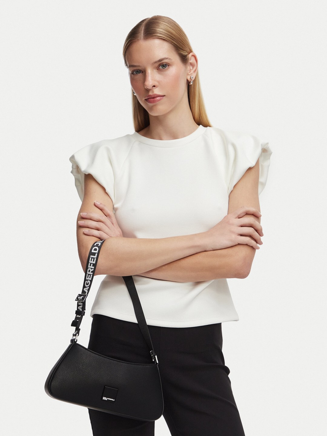 Kabelka Karl Lagerfeld Jeans B3W30174 Černá