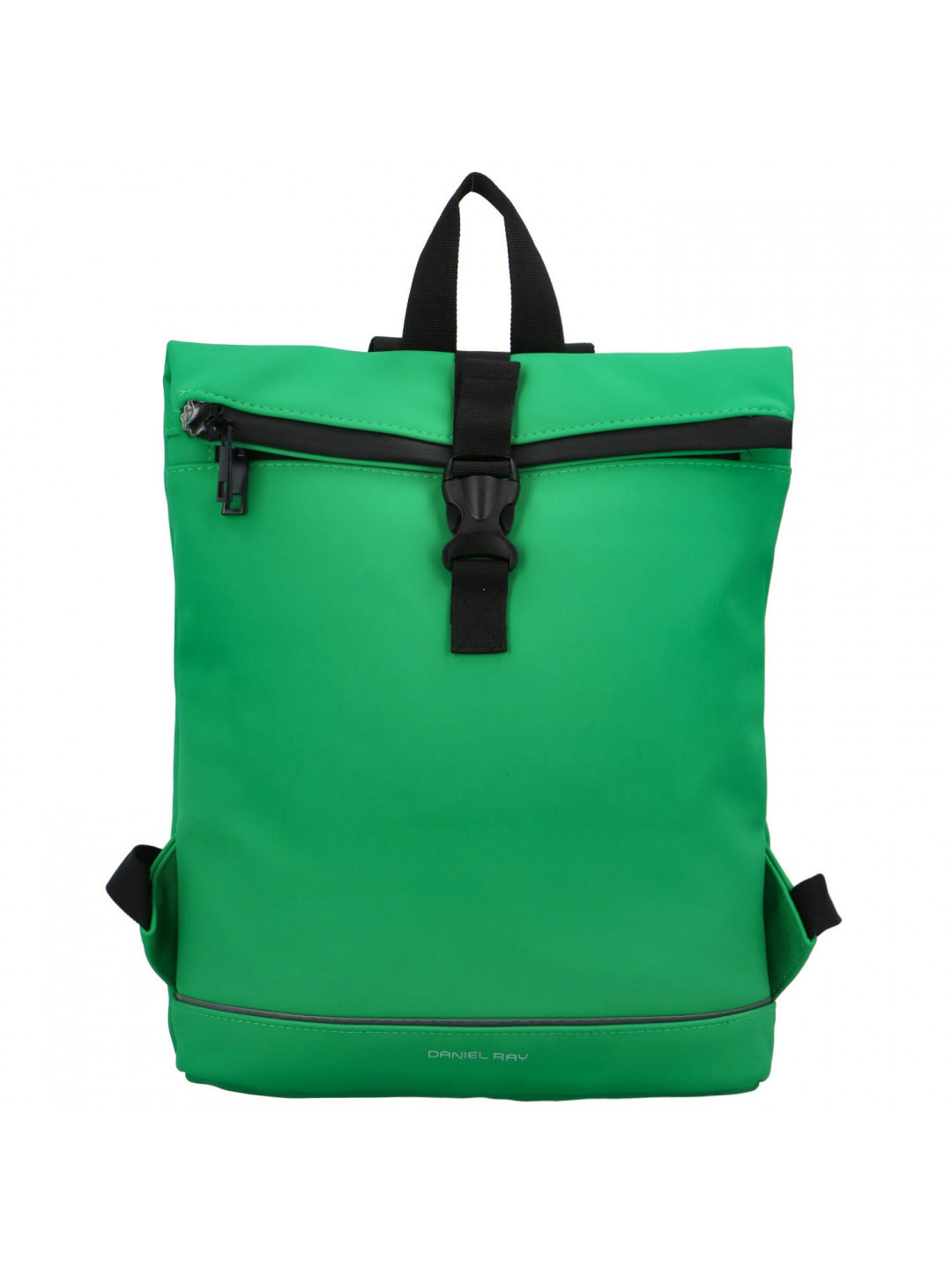 Trendy dámský pogumovaný batoh Andree jablíčkově zelená