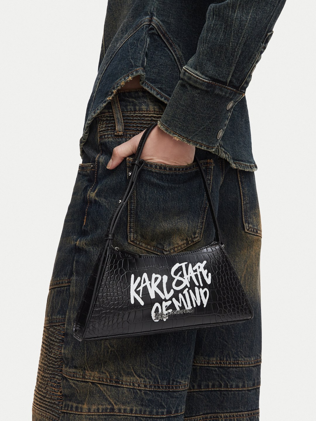 Kabelka Karl Lagerfeld Jeans B3W30288 Černá