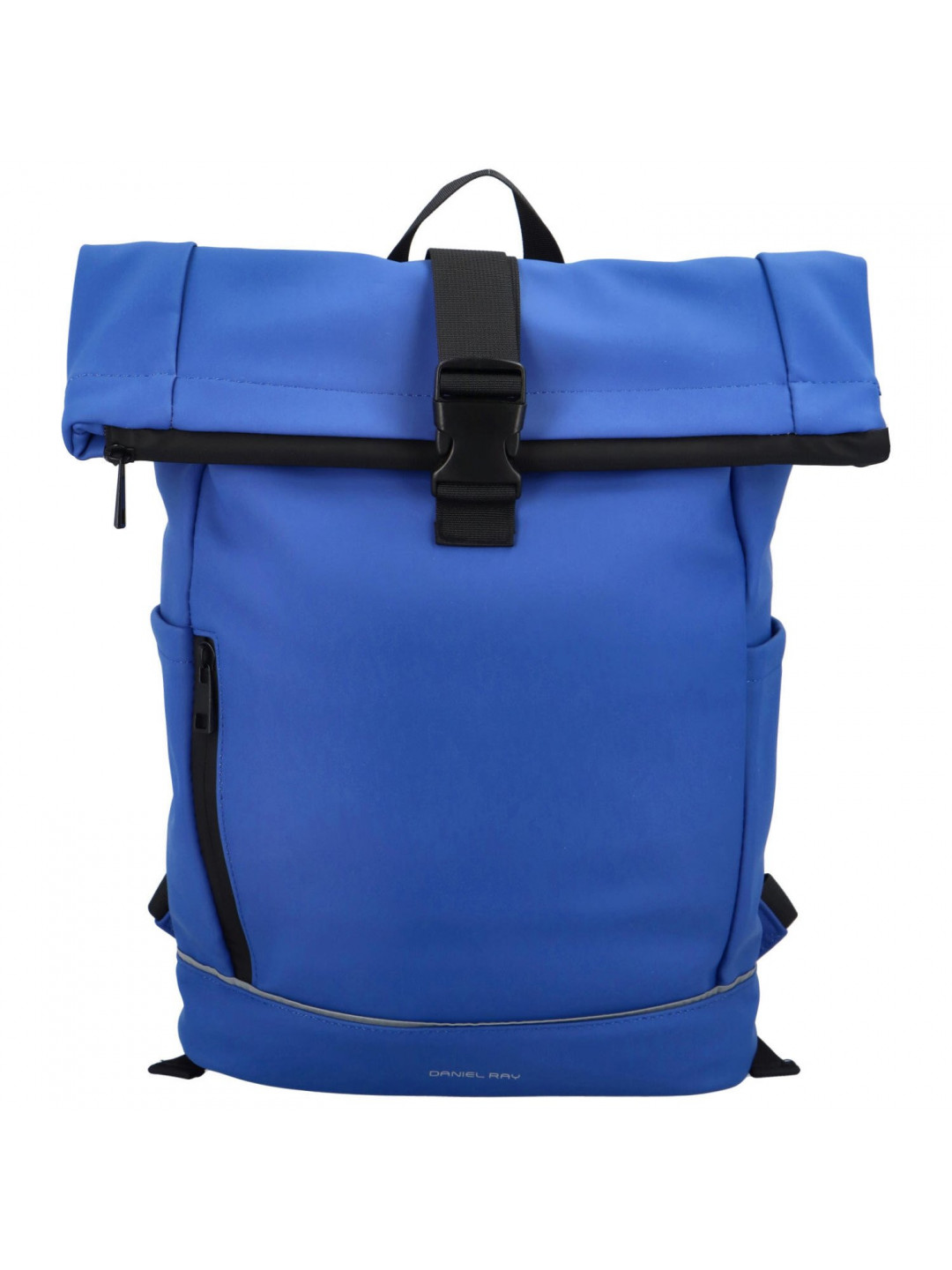 Trendy studentský roll-top batoh Nathal zářivě modrá