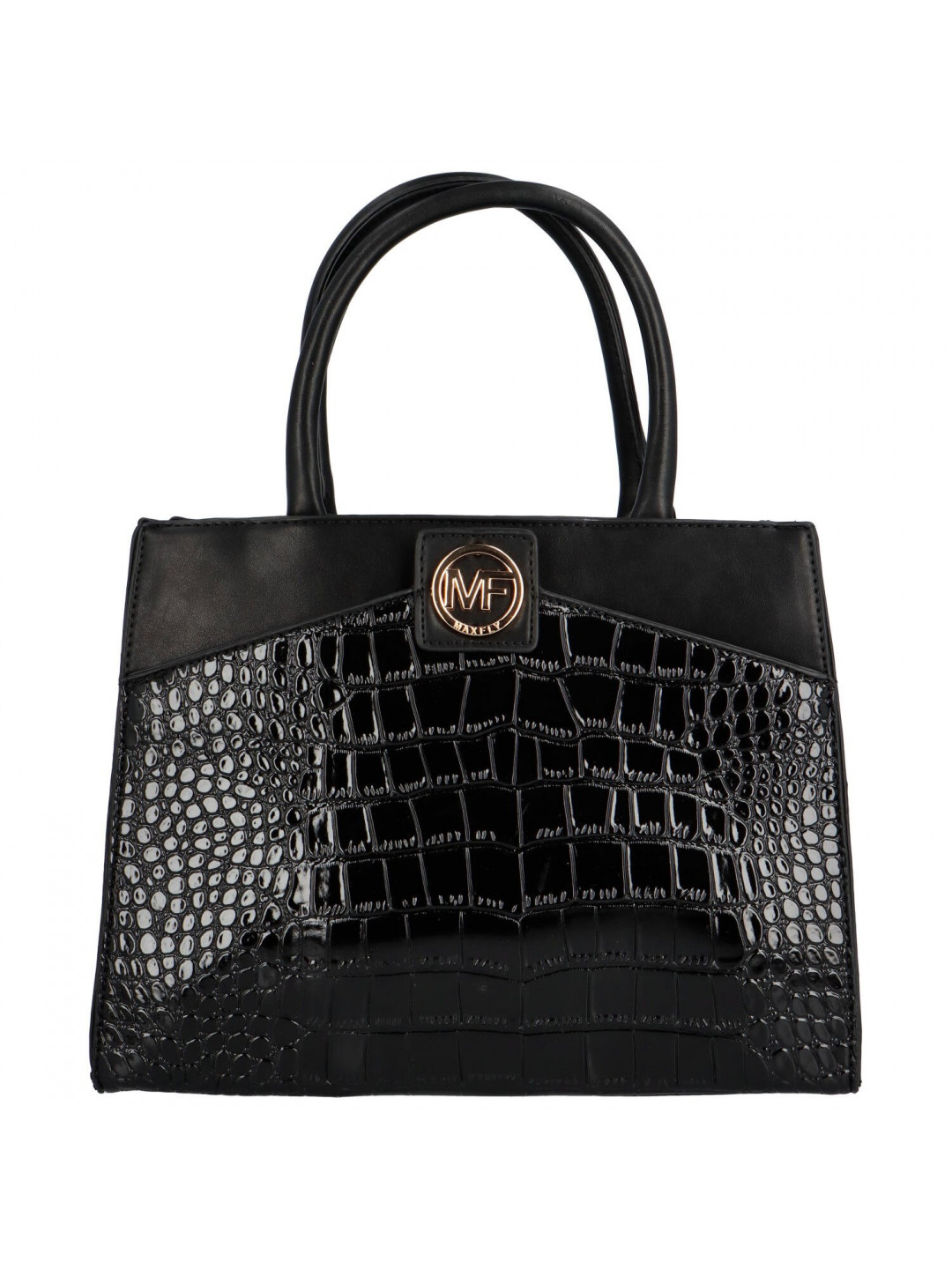 Luxusní dámská koženková kabelka do ruky Sierra černá