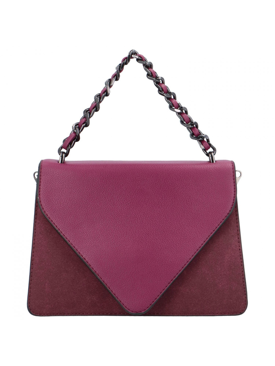 Luxusní dámská koženková kabelka Trinida fialová