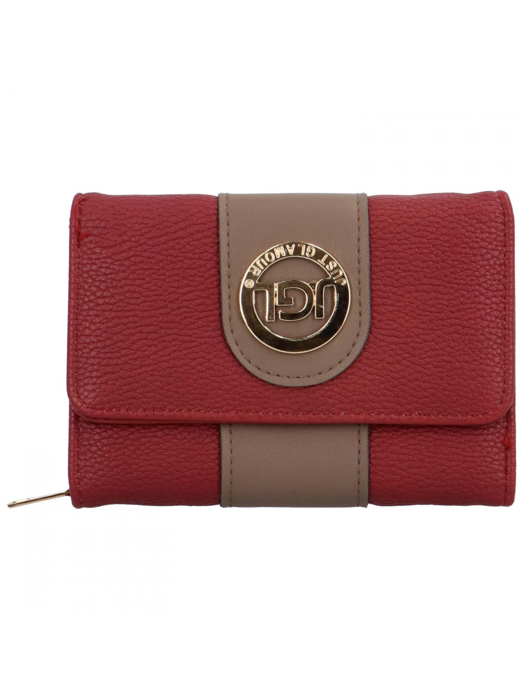 Trendy dámská koženková peněženka Lissia červená