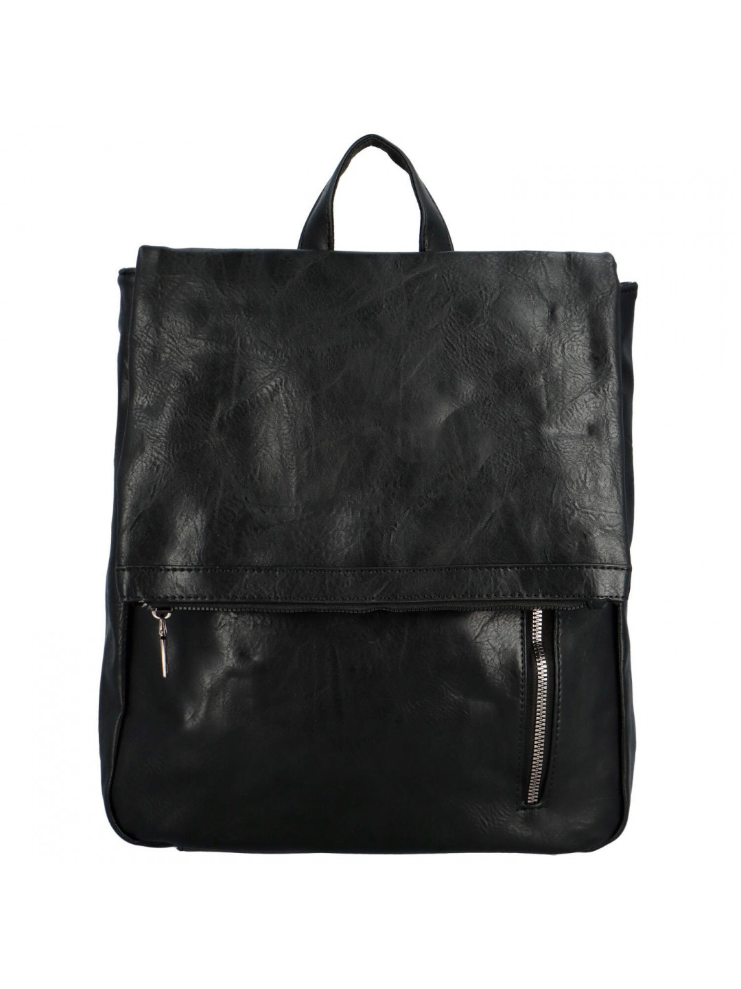 Trendy dámský koženkový kabelko-batůžek Floras černá