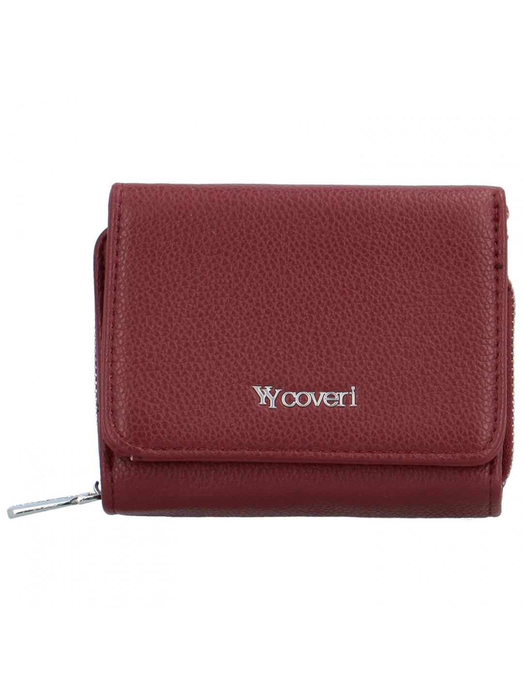 Malá dámská koženková peněženka Rossalinn červená