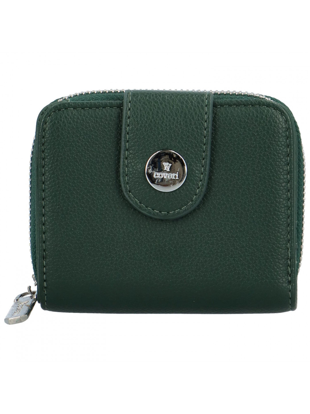 Malá dámská koženková peněženka Antalla tmavě zelená