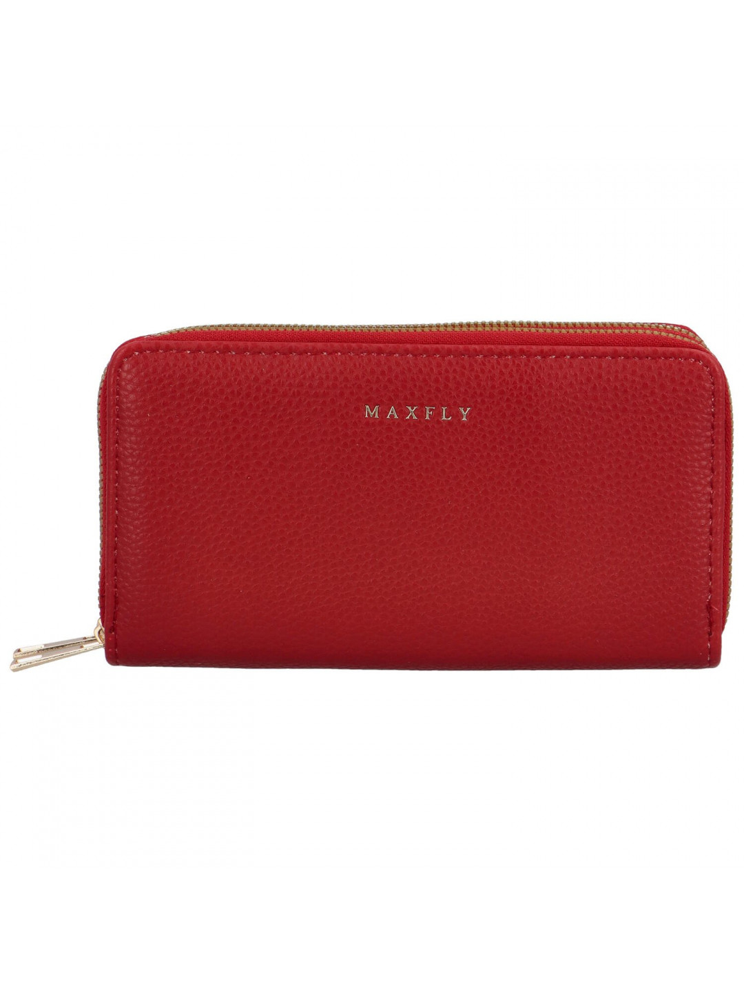 Velká pouzdrová dámská koženková peněženka Glorii červená