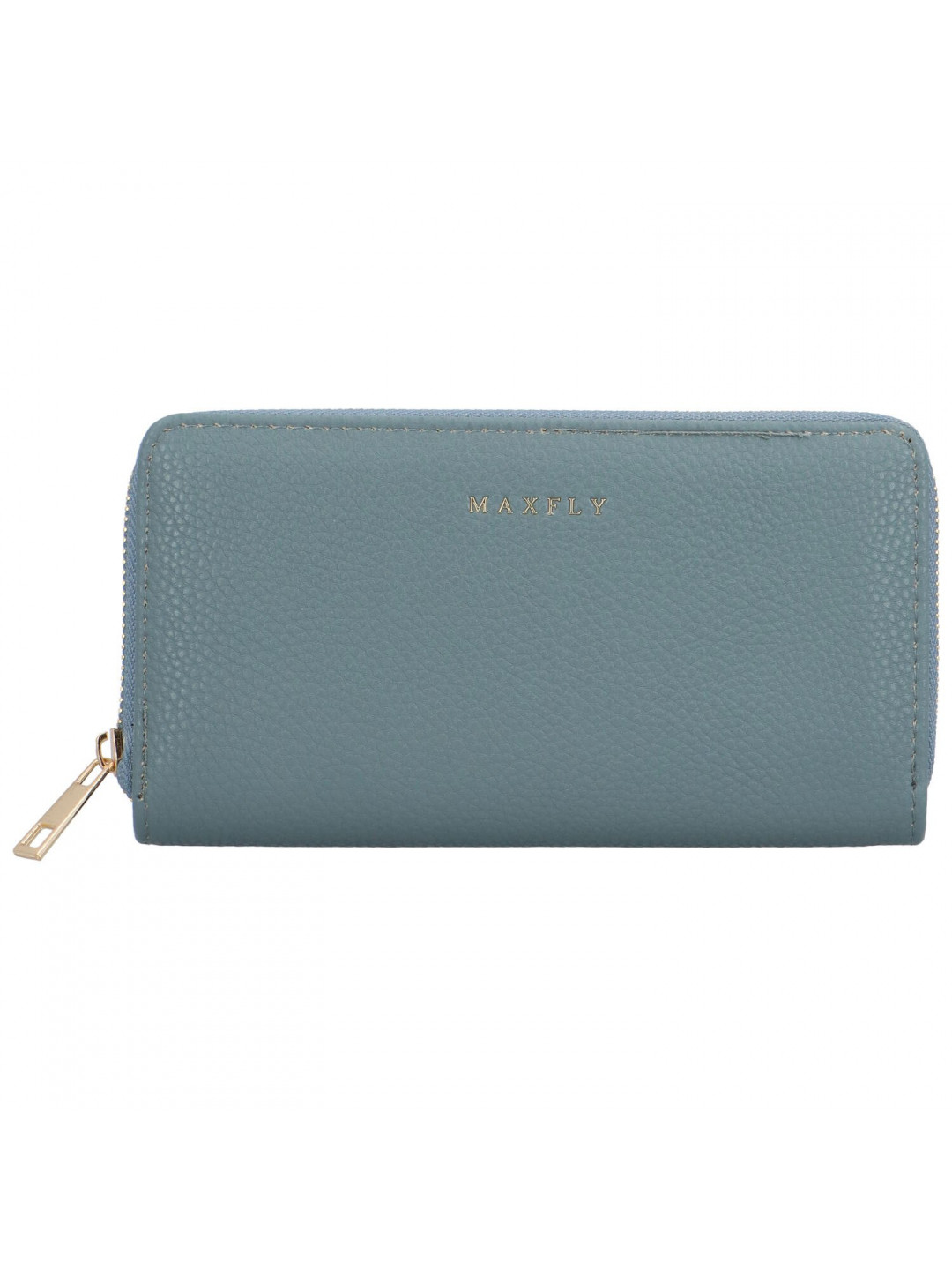 Velká stylová dámská koženková peněženka Julien matná modrá