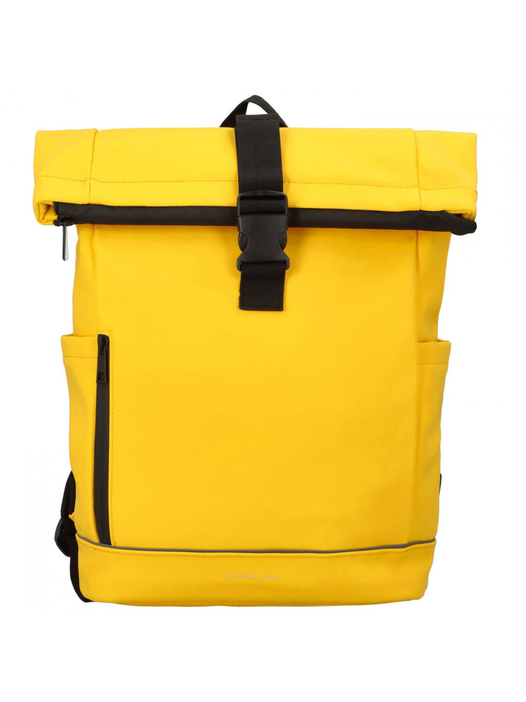 Trendy studentský roll-top batoh Servalen žlutá