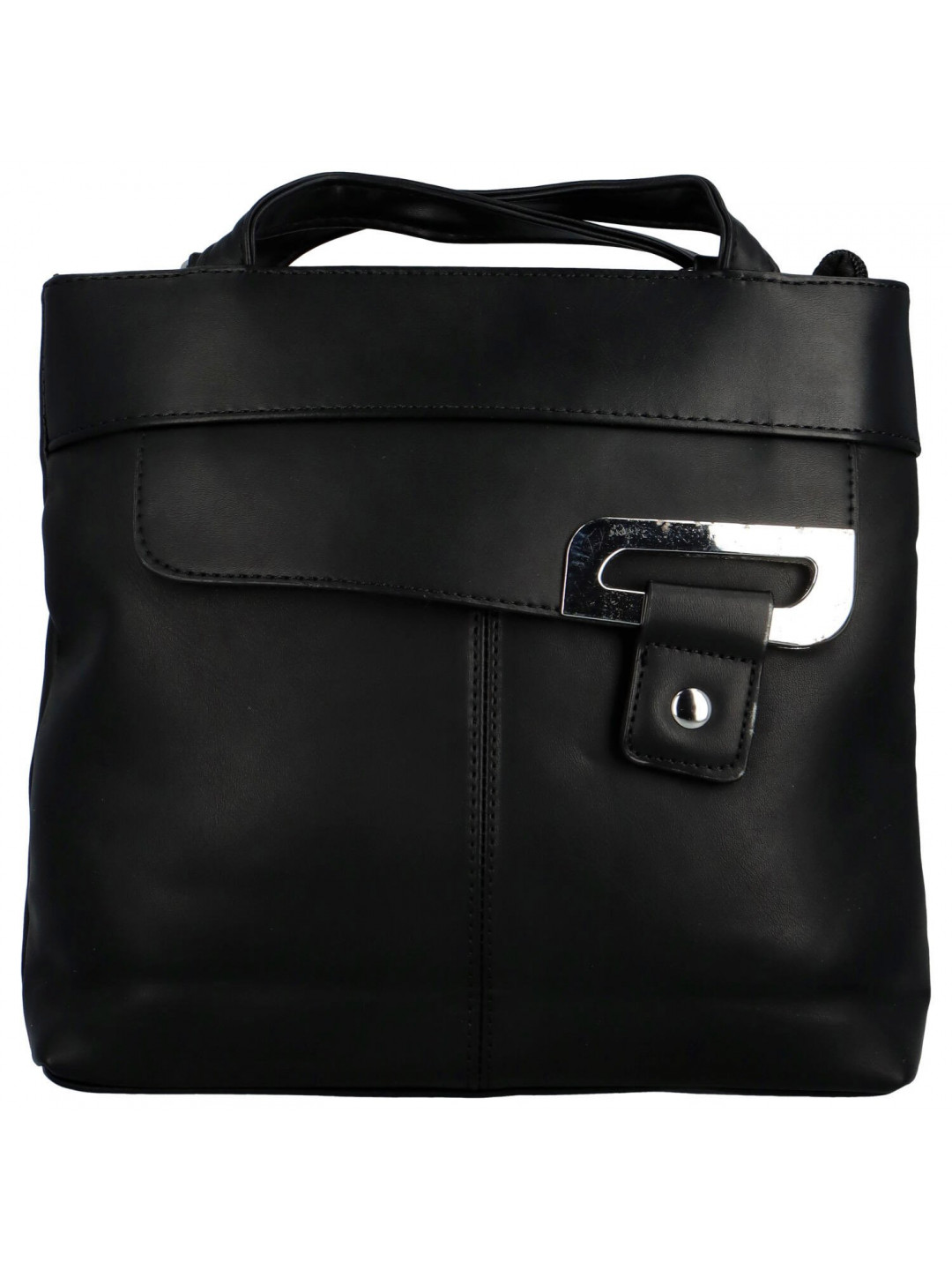 Trendy dámský koženkový kabelko-batůžek Eleana černá