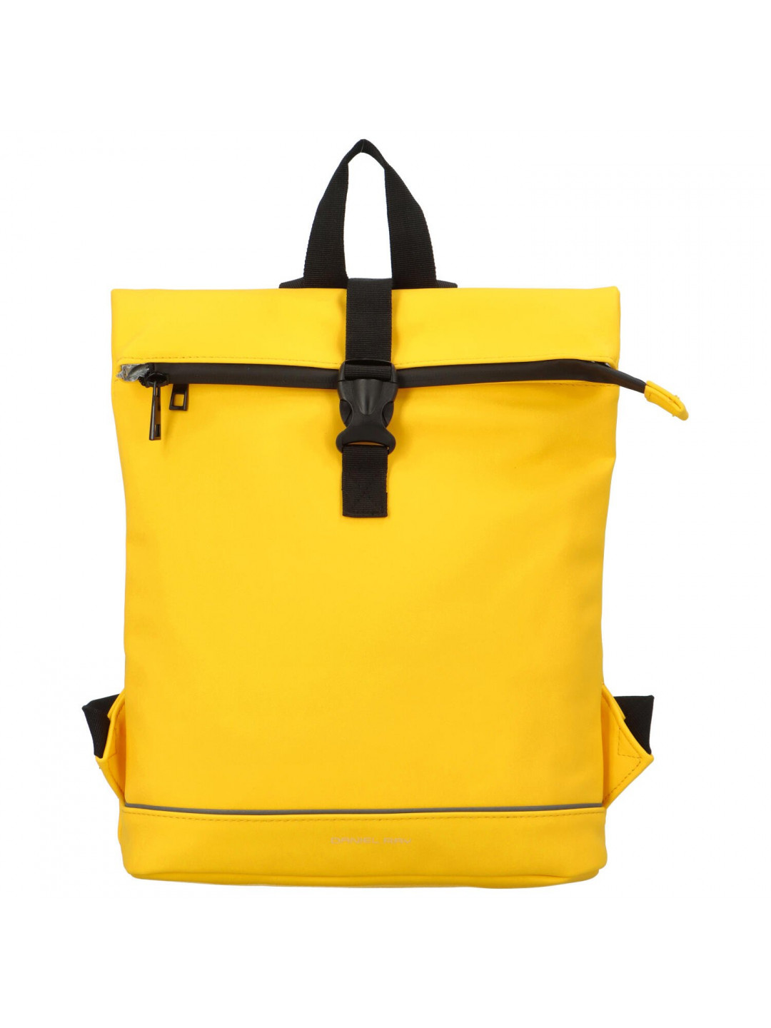 Stylový dámský pogumovaný batoh Santalina žlutá