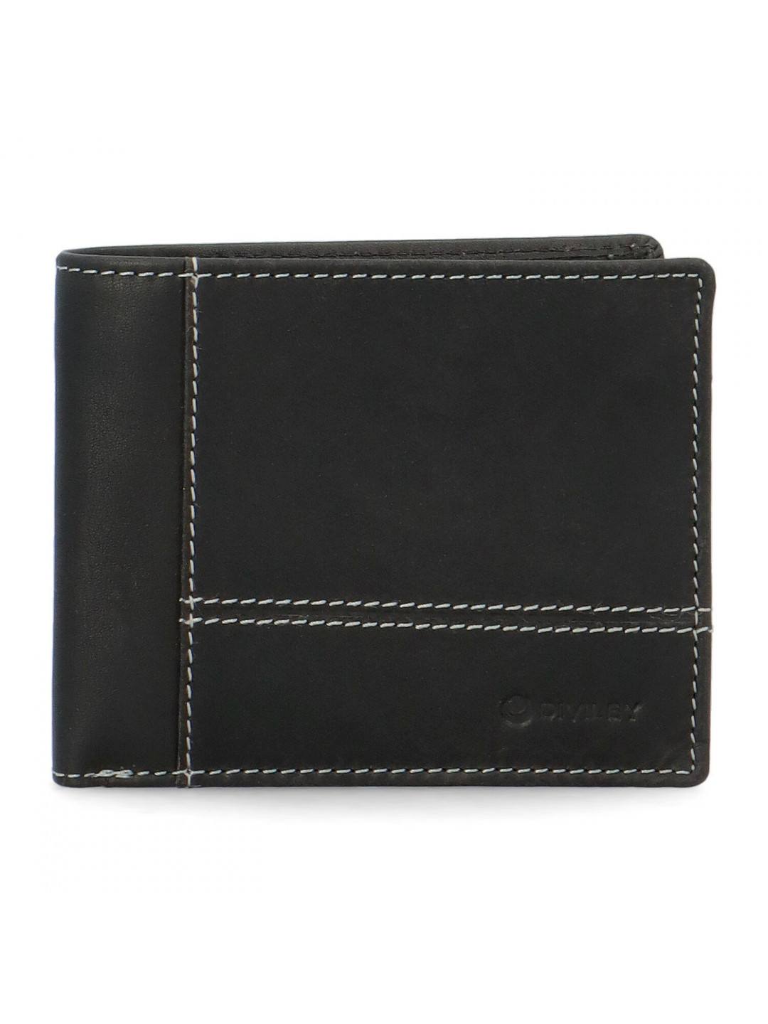 Pánská kožená peněženka na šířku Diviley Greg černá