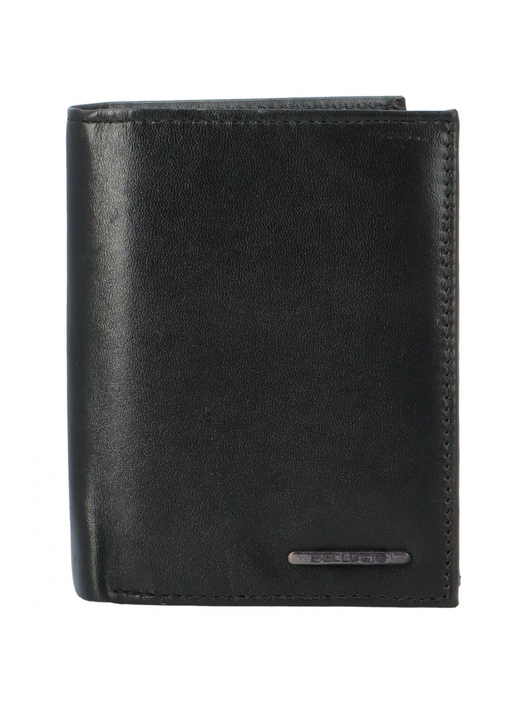 Pánská kožená peněženka na výšku Bellugio Aarav černá
