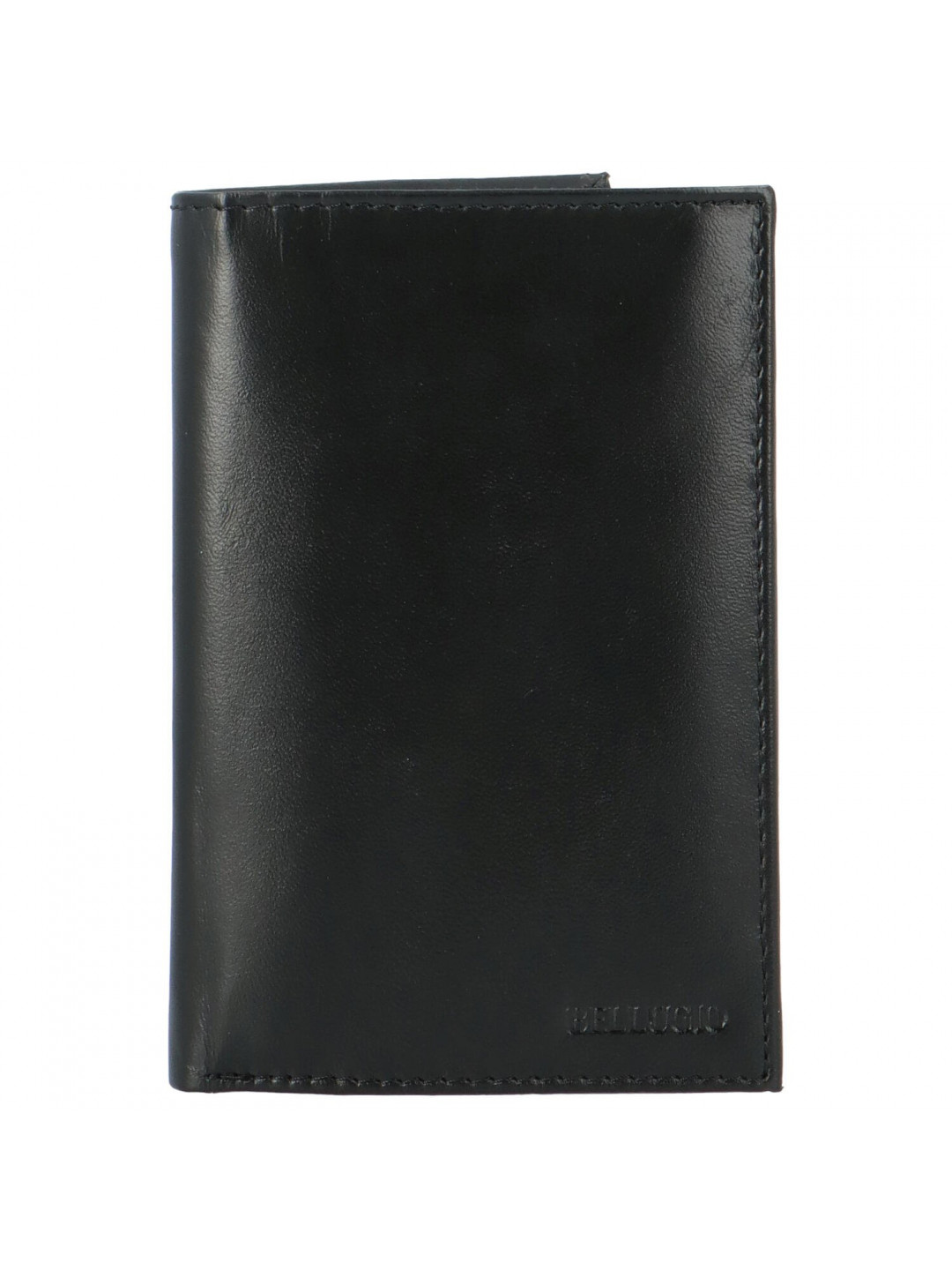 Pánská kožená peněženka na výšku Bellugio Luka černá