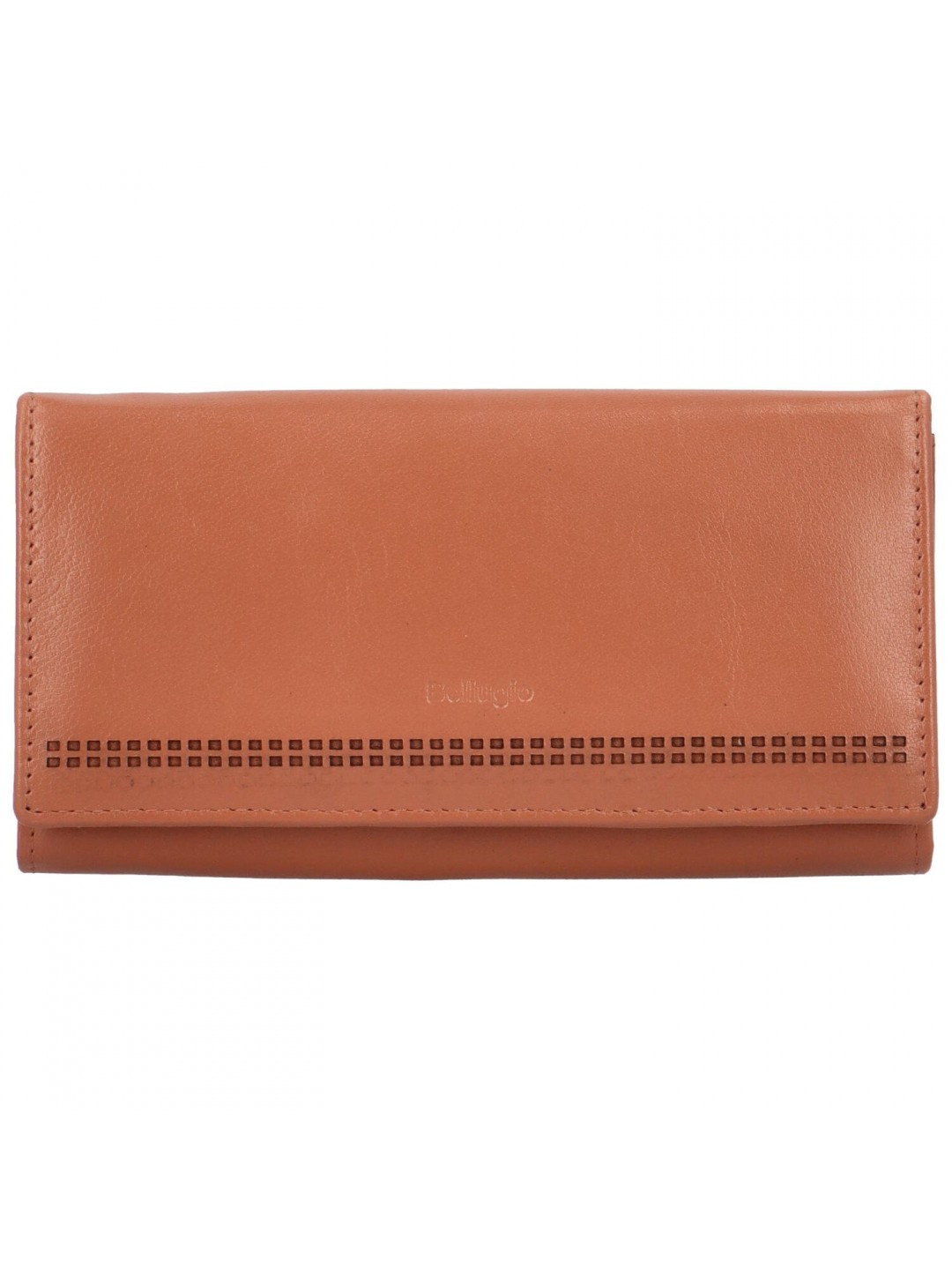 Trendy velká dámská peněženka Bellugio Loprina oranžová