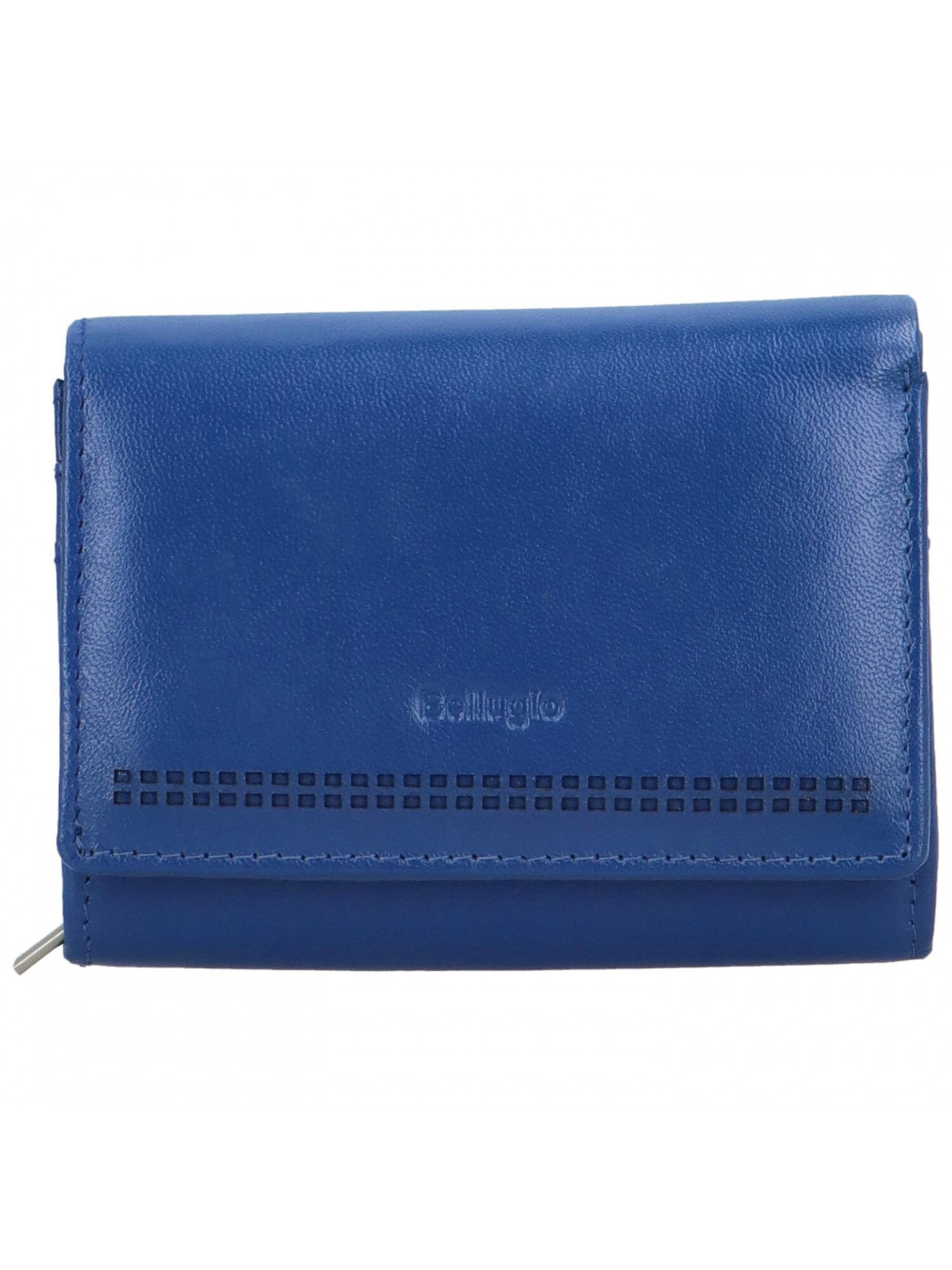 Dámská kožená malá peněženka Bellugio Aijva modrá
