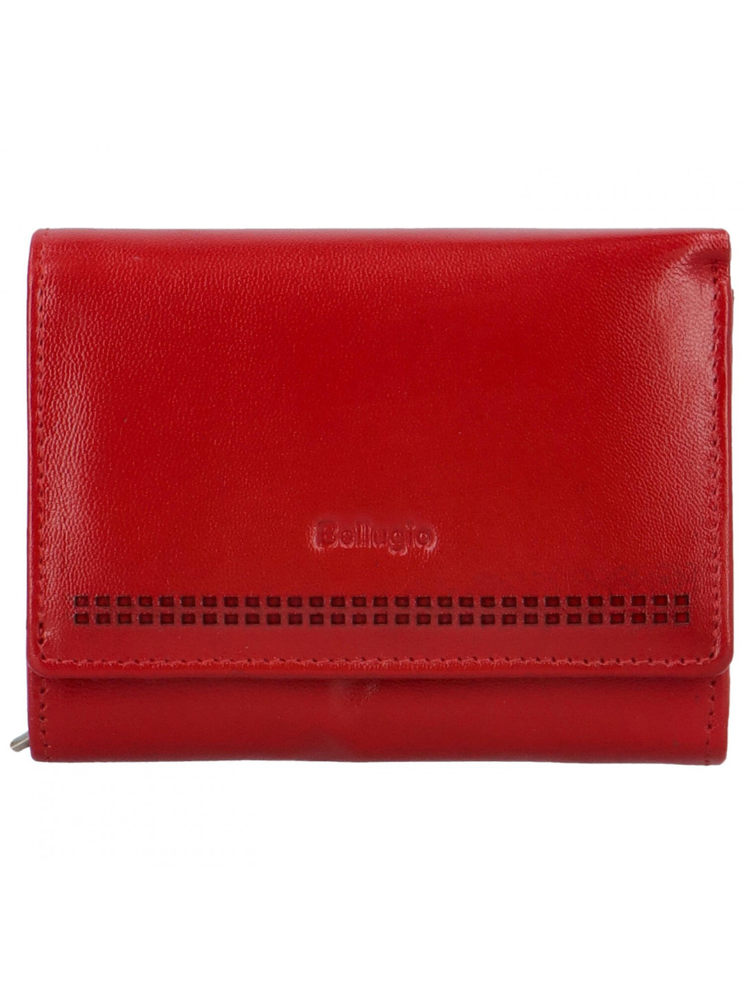 Dámská kožená malá peněženka Bellugio Aijva červená