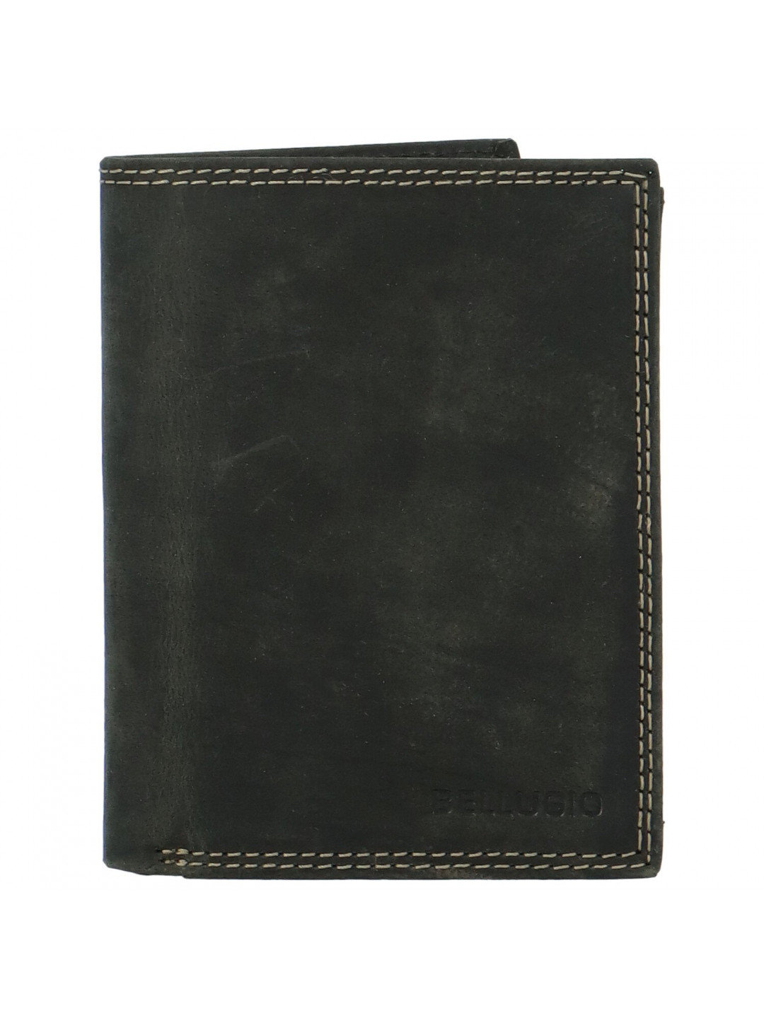 Pánská kožená peněženka na výšku Bellugio Malcomi černá